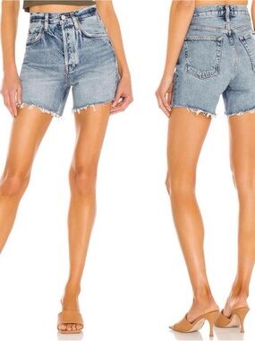 Agolde Riley cut off Jean shorts